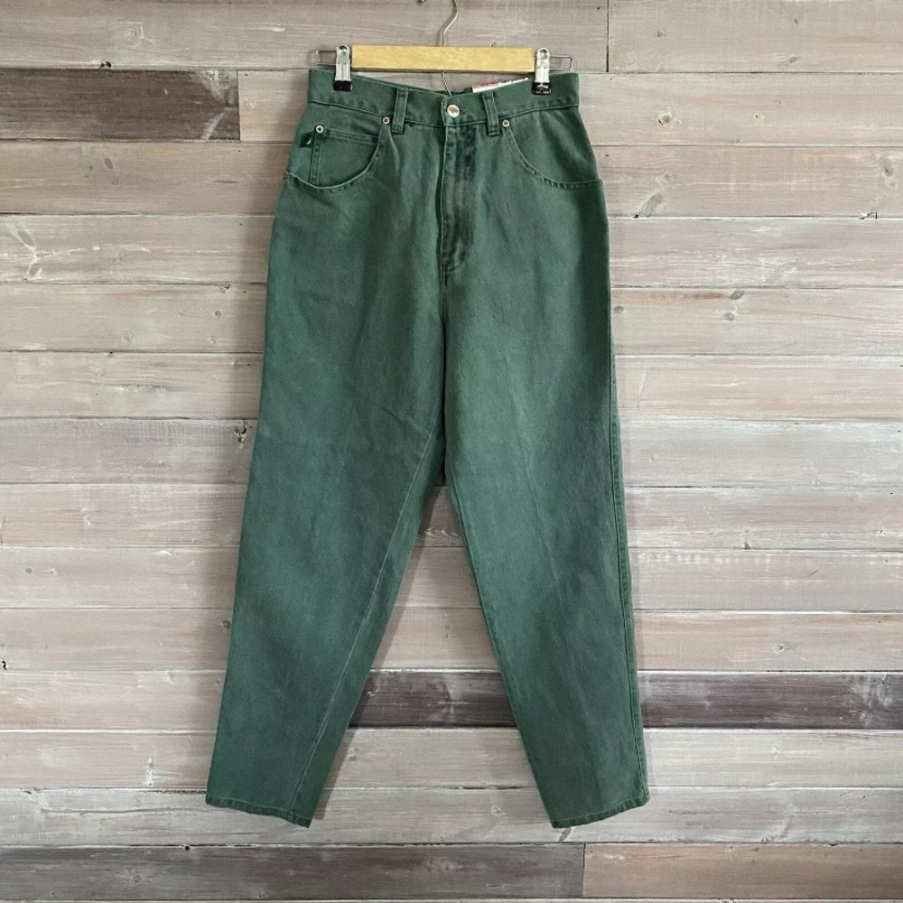 Femme Fatale No Excuses Green Jeans Size 9/10 NWT Vintage